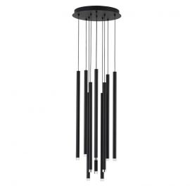 Pendule, Lustre suspendate - Lustra cu 10 pendule LED design tubular DANDIA