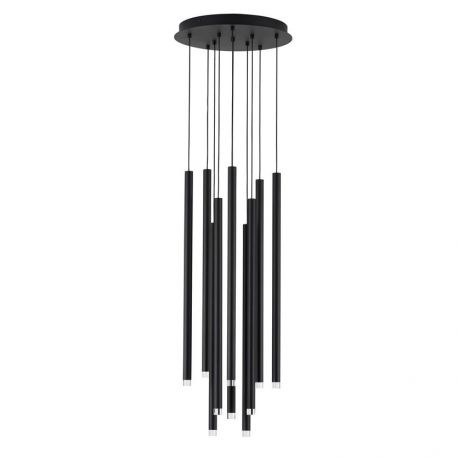 Pendule, Lustre suspendate - Lustra cu 10 pendule LED design tubular DANDIA