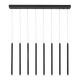 Lustra cu 8 pendule LED design tubular TRIMLE