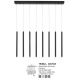 Pendule, Lustre suspendate - Lustra cu 8 pendule LED design tubular TRIMLE
