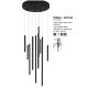 Pendule, Lustre suspendate - Lustra cu 10 pendule LED design tubular TRIMLE