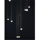 Pendule, Lustre suspendate - Lustra cu 10 pendule LED design tubular TRIMLE