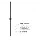 Aplice, corpuri de iluminat pentru pereti - Aplica de perete LED design liniar Aden 120cm