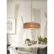 Pendule, Lustre suspendate - Lustra/Pendul eco din bambus Ubud double shade, nat