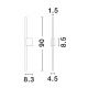 Iluminat pentru baie - Aplica LED design liniar cu protectie IP44 TIEN 90cm