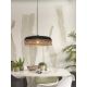 Pendule, Lustre suspendate - Lustra/Pendul eco din bambus Ubud double shade, bl/nat
