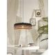 Pendule, Lustre suspendate - Lustra/Pendul eco din bambus Ubud double shade, bl/nat