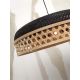 Pendule, Lustre suspendate - Lustra/Pendul eco din bambus Ubud double shade, bl/nat