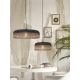 Pendule, Lustre suspendate - Lustra cu 2 Pendule eco din bambus Ubud single set/2, bl/nat