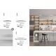 Pendule, Lustre suspendate - Lustra LED design circular cu iluminat sus si jos ELOWEN argintiu, diametru 60cm