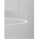 Pendule, Lustre suspendate - Lustra LED design circular cu iluminat sus si jos ELOWEN alb, diametru 80cm