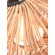 Plafoniere - Plafoniera eco din ratan Zanzibar flat 55cm L, nat