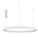 Lustra LED design circular cu iluminat sus si jos ELOWEN alb, diametru 98cm