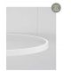 Pendule, Lustre suspendate - Lustra LED design circular cu iluminat sus si jos ELOWEN alb, diametru 98cm