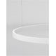 Pendule, Lustre suspendate - Lustra LED design circular cu iluminat sus si jos ELOWEN alb, diametru 98cm