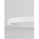 Pendule, Lustre suspendate - Lustra LED design circular cu iluminat sus si jos ELOWEN alb, diametru 98cm