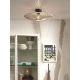 Plafoniere - Plafoniera eco din ratan Zanzibar flat 55cm L, white