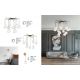 Pendule, Lustre suspendate - Lustra moderna design deosebit cu 8 de surse de lumina THE EGG