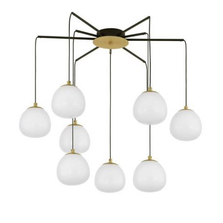 Pendule, Lustre suspendate - Lustra moderna design deosebit cu 8 de surse de lumina THE EGG