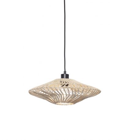 Pendule, Lustre suspendate - Lustra/Pendul eco din ratan Zanzibar flat 40cm S, white