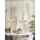 Pendule, Lustre suspendate - Lustra/Pendul eco din ratan Zanzibar flat 40cm S, white