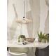 Pendule, Lustre suspendate - Lustra/Pendul eco din ratan Zanzibar flat 40cm S, white