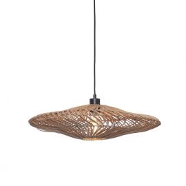 Pendule, Lustre suspendate - Lustra/Pendul eco din ratan Zanzibar flat 55cm L, nat