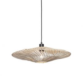 Pendule, Lustre suspendate - Lustra/Pendul eco din ratan Zanzibar flat 55cm L, white