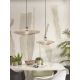 Pendule, Lustre suspendate - Lustra/Pendul eco din ratan Zanzibar flat 55cm L, white