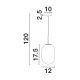 Pendule, Lustre suspendate - Lustra, Pendul design modern CHRYSI, diametru 12cm