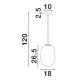 Pendule, Lustre suspendate - Lustra, Pendul design modern CHRYSI, diametru 18cm
