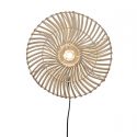Aplica de perete eco din ratan Zanzibar flat 40cm S, white
