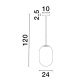 Pendule, Lustre suspendate - Lustra, Pendul design modern CHRYSI, diametru 24cm