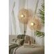 Aplice, corpuri de iluminat pentru pereti - Aplica de perete eco din ratan Zanzibar flat 55cm L, white