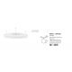 Lustre aplicate - Lustra/Plafoniera LED dimabila design circular MOTIF 60cm