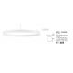 Lustre aplicate - Lustra/Plafoniera LED dimabila design circular MOTIF 100cm