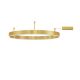 Lustre aplicate - Lustra/Plafoniera LED dimabila design circular MOTIF bronz 80cm
