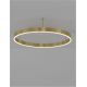 Lustre aplicate - Lustra/Plafoniera LED dimabila design circular MOTIF bronz 80cm