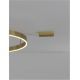 Lustre aplicate - Lustra/Plafoniera LED dimabila design circular MOTIF bronz 80cm
