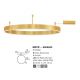 Lustre aplicate - Lustra/Plafoniera LED dimabila design circular MOTIF bronz 80cm