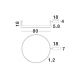 Lustre aplicate - Lustra/Plafoniera LED dimabila design circular MOTIF bronz 80cm