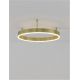 Lustre aplicate - Lustra/Plafoniera LED dimabila design circular MOTIF bronz 60cm