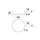 Lustre aplicate - Lustra/Plafoniera LED dimabila design circular MOTIF bronz 60cm