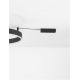 Lustre aplicate - Lustra/Plafoniera LED dimabila design circular MOTIF Black 60cm