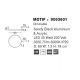 Lustre aplicate - Lustra/Plafoniera LED dimabila design circular MOTIF Black 60cm