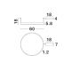 Lustre aplicate - Lustra/Plafoniera LED dimabila design circular MOTIF Black 60cm