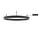 Lustre aplicate - Lustra/Plafoniera LED dimabila design circular MOTIF Black 80cm