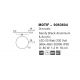 Lustre aplicate - Lustra/Plafoniera LED dimabila design circular MOTIF Black 80cm