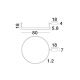 Lustre aplicate - Lustra/Plafoniera LED dimabila design circular MOTIF Black 80cm