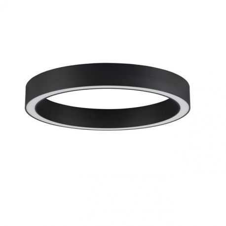 Lustre aplicate - Lustra/Plafoniera LED design slim circular STING Black 60cm